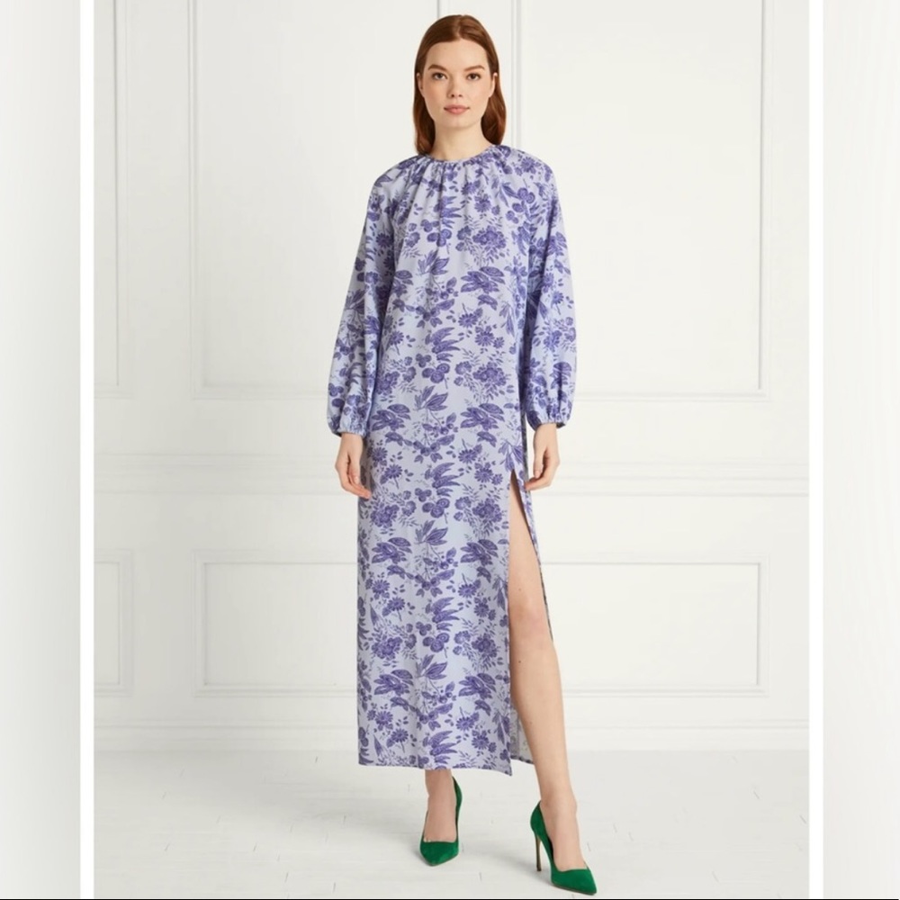 Hill House Simone Dress in Lilac Tonal (M)